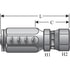 G27170-0606 by GATES - Female JIC 37 Flare Swivel (Type T for G1 Hose - 1 Wire)