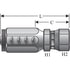 G28170-0606 by GATES - Female JIC 37 Flare Swivel (Type T for G2 Hose - 2 Wire)