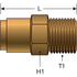 G31100-0202 by GATES - Air Brake to Male Pipe (SureLok)