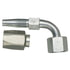 Gates G35205-0606 Hydraulic Coupling / Adapter Female SAE 45 Flare Swivel - 90 Bent Tube - Steel (C5E Hose)