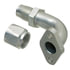 Gates G35342-2020 Hydraulic Coupling / Adapter Special Flange - 90 - Engine Oil Connection (Code 61-2 bolt) - Steel (C5E
