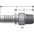 G17100-2020 by GATES - Male Pipe (NPTF - 30 Cone Seat) (Stainless Steel Braid)