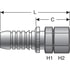 G17170-1212 by GATES - Female JIC 37 Flare Swivel (Stainless Steel Braid)