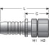 G17170-3232 by GATES - Female JIC 37 Flare Swivel (Stainless Steel Braid)