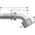 G17211-0404 by GATES - Dual Seat Female JIC 37/SAE 45 Flare Swivel - 45 Bent Tube