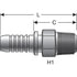 G18100-2020 by GATES - Male Pipe (NPTF - 30 Cone Seat) (Stainless Steel Spiral)