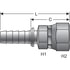 G18170-1010 by GATES - Female JIC 37 Flare Swivel (Stainless Steel Spiral)