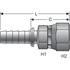 G18170-1212 by GATES - Female JIC 37 Flare Swivel (Stainless Steel Spiral)