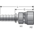 G18170-0606 by GATES - Female JIC 37 Flare Swivel (Stainless Steel Spiral)