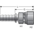 G18170-2020 by GATES - Female JIC 37 Flare Swivel (Stainless Steel Spiral)