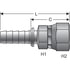 G18170-2424 by GATES - Female JIC 37 Flare Swivel (Stainless Steel Spiral)