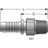 G20100-0606 by GATES - Male Pipe (NPTF - 30 Cone Seat) (GlobalSpiral)