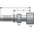 Gates G20230-1216X Hydraulic Coupling / Adapter Female Flat-Face O-Ring Swivel (GlobalSpiral)