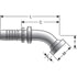 G20402-1212 by GATES - Caterpillar Style O-Ring Flange - 22 1/2 Bent Tube (GlobalSpiral)