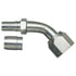 Gates G40202-0505 Hydraulic Coupling / Adapter Female SAE 45 Flare Swivel - 45 Bent Tube - Steel (C14)
