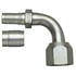 Gates G40205-0505 Hydraulic Coupling / Adapter Female SAE 45 Flare Swivel - 90 Bent Tube - Steel (C14)
