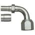 Gates G40205-0404 Hydraulic Coupling / Adapter Female SAE 45 Flare Swivel - 90 Bent Tube - Steel (C14)