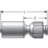 G472000808S by GATES - Female SAE 45 Flare Swivel - Steel (PolarSeal II ACB)