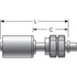 G475930820S by GATES - Female SAE Tube O-Ring Metric Nut Swivel - Steel (PolarSeal II ACB)