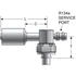 G479600810S by GATES - Compressor Female Tube O-Ring Nut-134a Svce Port-90 Block-Stl (PolarSeal II ACB)