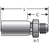 Gates G51165-0606 Hydraulic Coupling / Adapter Male JIC 37 Flare (PCTS Thermoplastic - One-Piece)