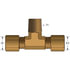 G55134-0302 by GATES - Copper Tubing Industrial Branch Tee to Male Pipe (Compression)