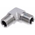 Gates G60115-0604 Hydraulic Coupling / Adapter Male Pipe NPTF to Male Pipe NPTF - 90 (SAE to SAE)