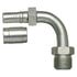 Gates G40504-1010 Hydraulic Coupling / Adapter SAE Male Inverted Swivel - 90 Bent Tube - Steel (C14)