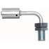 Gates G45602-0808 A/C Refrigerant Hose Fitting Male Inverted O-Ring Bulkhead - 90 Bent Tube - Aluminum (PolarSeal ACA)