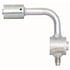 Gates G45962-0808 A/C Refrigerant Hose Fitting Compressor Block-Single Reverse w/Switch or Service Port-90 Bent Tube-Aluminum