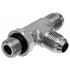 Gates G60352-2020 Hydraulic Coupling / Adapter Male O-Ring Boss to Male JIC 37 Flare to Male JIC 37 Flare - Tee (SAE to SAE)