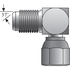 Gates G60422-0604 Hydraulic Coupling / Adapter Male JIC 37 Flare to Female JIC 37 Flare Swivel - 90 (SAE to SAE)