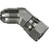 Gates G60424-0505 Hydraulic Coupling / Adapter Male JIC 37 Flare to Female JIC 37 Flare Swivel - 45 (SAE to SAE)