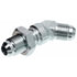 Gates G60446-0404 Hydraulic Coupling / Adapter Male JIC 37 Flare to Male JIC 37 Flare Bulkhead - 45 (SAE to SAE)
