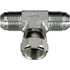 G60470-0606 by GATES - Male JIC 37 Flare on Run to Male JIC 37 Flare Bulkhead - Tee (SAE to SAE)