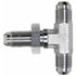 G60471-0808 by GATES - Male JIC 37 Flare on Run to Male JIC 37 Flare Bulkhead - Tee (SAE to SAE)