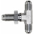 G60471-1010 by GATES - Male JIC 37 Flare on Run to Male JIC 37 Flare Bulkhead - Tee (SAE to SAE)