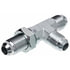 Gates G60472-0404 Hydraulic Coupling / Adapter Male JIC 37 Flare to Male JIC 37 Flare Bulkhead to Male JIC 37 Flare - Tee