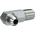 Gates G605000404 Hydraulic Coupling / Adapter Male JIC 37 Flare to Male Pipe NPTF - 90 - Long (SAE to SAE)