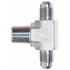 G60551-0504 by GATES - Male JIC 37 Flare on Run to Male Pipe NPTF - Tee (SAE to SAE)