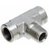 Gates G60183-2020 Hydraulic Coupling / Adapter Female Pipe NPTF on Run to Male Pipe NPTF - Tee (SAE to SAE)