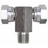 G60186-0808 by GATES - Female Pipe Swivel NPSM on Run to Male Pipe NPTF - Tee (SAE to SAE)