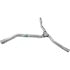 53895 by WALKER EXHAUST - Exhaust Y Pipe 2.5" Inlet (Inside)  2" Outlet (Outside)