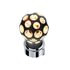 71080 by UNITED PACIFIC - Manual Transmission Shift Knob - Matte Black, Phoenix Style, Thread-On, with Amber LED