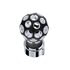 71080 by UNITED PACIFIC - Manual Transmission Shift Knob - Matte Black, Phoenix Style, Thread-On, with Amber LED