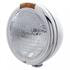 30408 by UNITED PACIFIC - Headlight - RH/LH, 7", Round, Chrome Housing, H6024 Bulb, with Incandescent Amber Turn Signal Light