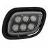 31098 by UNITED PACIFIC - Fog Light - 6 LED, Competition Series, Driver Side, with Black Plastic Bezel and Black Housing, for 2008-2017 Freightliner Cascadia