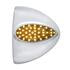 39896 by UNITED PACIFIC - Headlight Cover - Headlight Turn Signal Light Cover, 39 LED, Teardrop, Amber LED/Chrome Lens