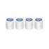 70055 by UNITED PACIFIC - Tire Valve Stem Cap - Chrome, Round, with Blue Diamond