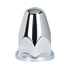 10060CB by UNITED PACIFIC - Wheel Lug Nut Cover Set - 33mm x 2 5/8", Chrome, Plastic, Bullet, with Flange, Push-On Style